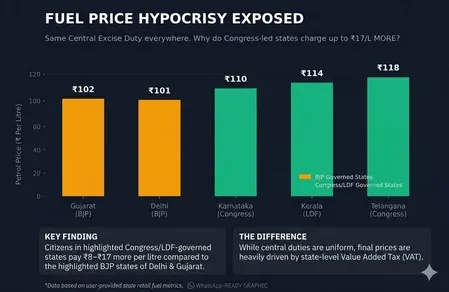 पेट्रोल ₹102 पार: 10 दिन में चौथी बढ़ोतरी, BJP ने कांग्रेस शासित राज्यों पर साधा निशाना