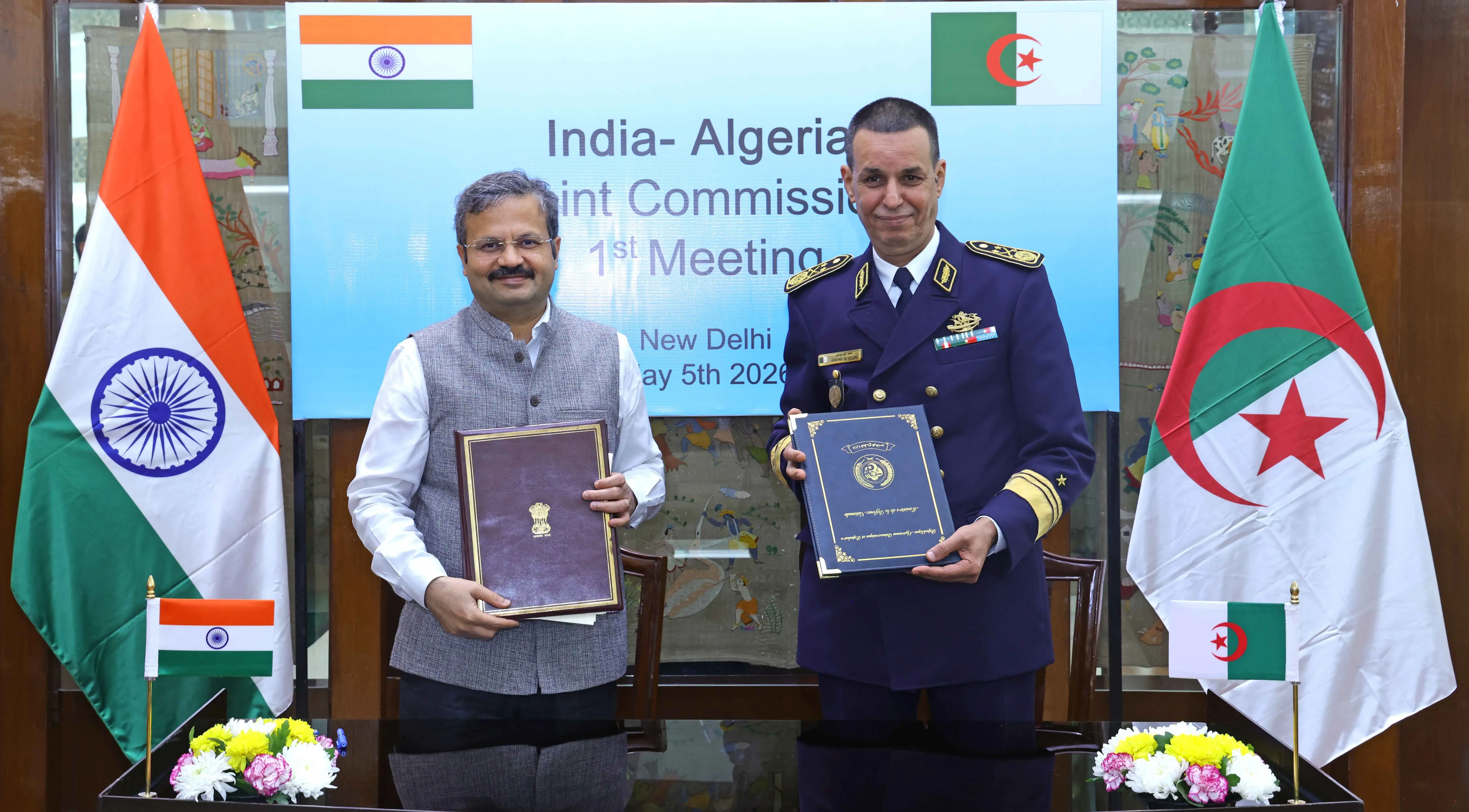 भारत-अल्जीरिया संयुक्त आयोग की पहली बैठक: रक्षा सहयोग विस्तार पर सहमति, 'रूल्स ऑफ प्रोसीजर' पर हस्ताक्षर