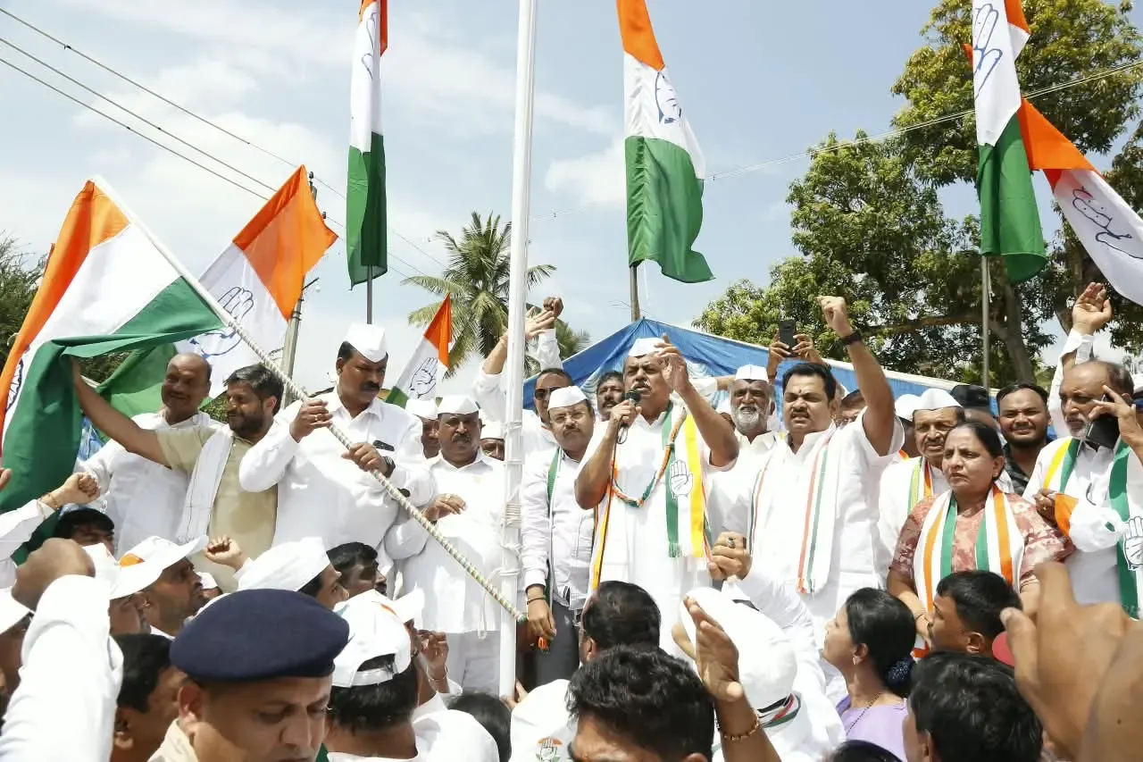 Congress launches Bharat Jodo 2.0 padyatra in BJP chief Vijayendra's Shikaripura