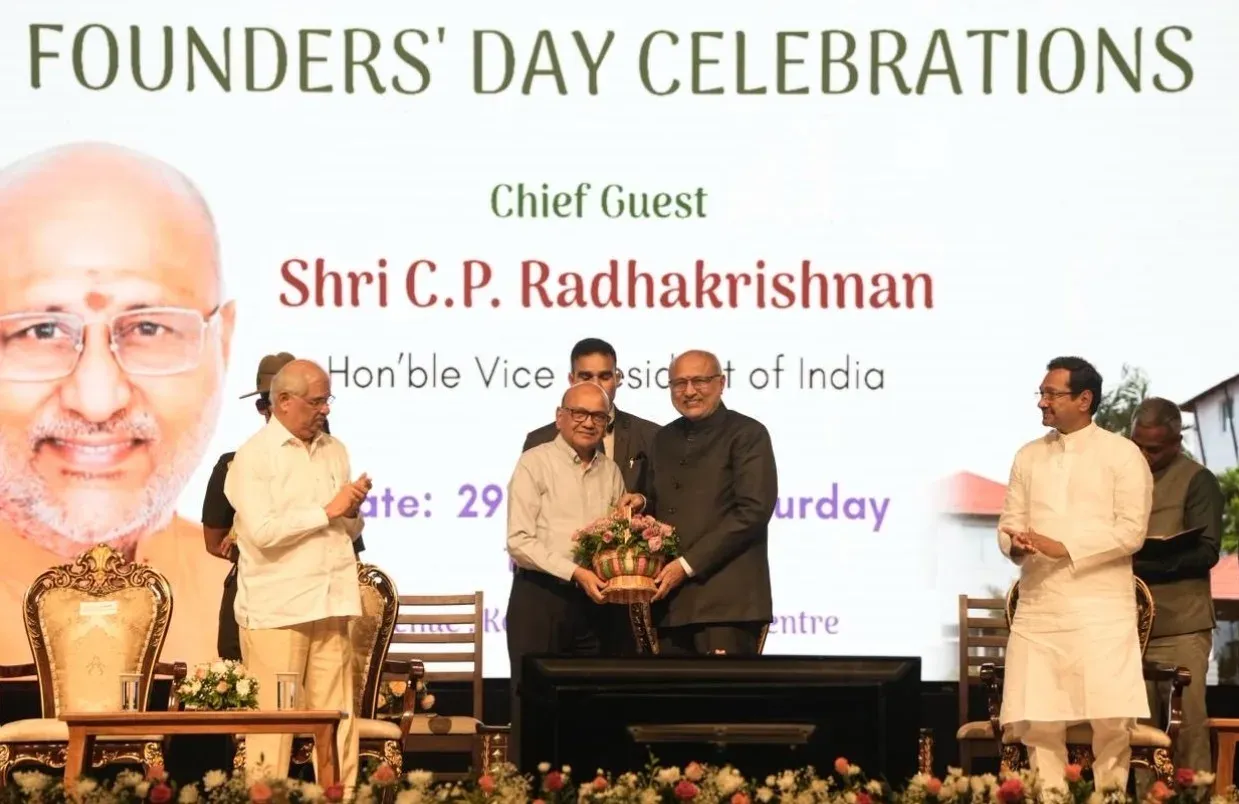 उपराष्ट्रपति राधाकृष्णन ने KVIT के 'अरीवुकुडम' का उद्घाटन किया, बोले — रिसर्च और इंडस्ट्री-एकेडेमिया सहयोग से बनेगा विकसित भारत