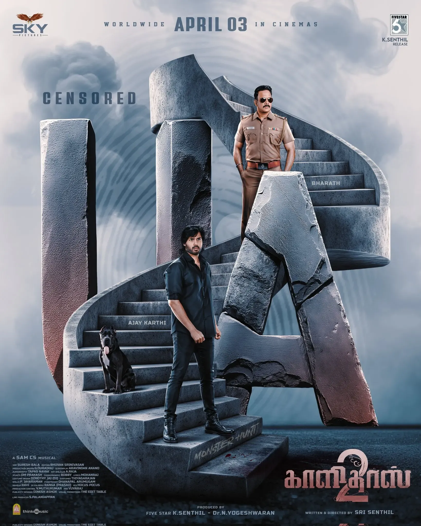 Get Ready for 'Kaalidas 2': Bharath's Thrilling Sequel Receives U/A Certification