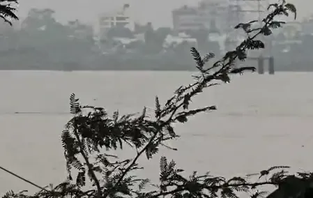 भरूच : नर्मदा का जलस्तर 24 फुट पर, गोल्डन ब्रिज के आसपास सतर्कता बरतने के निर्देश