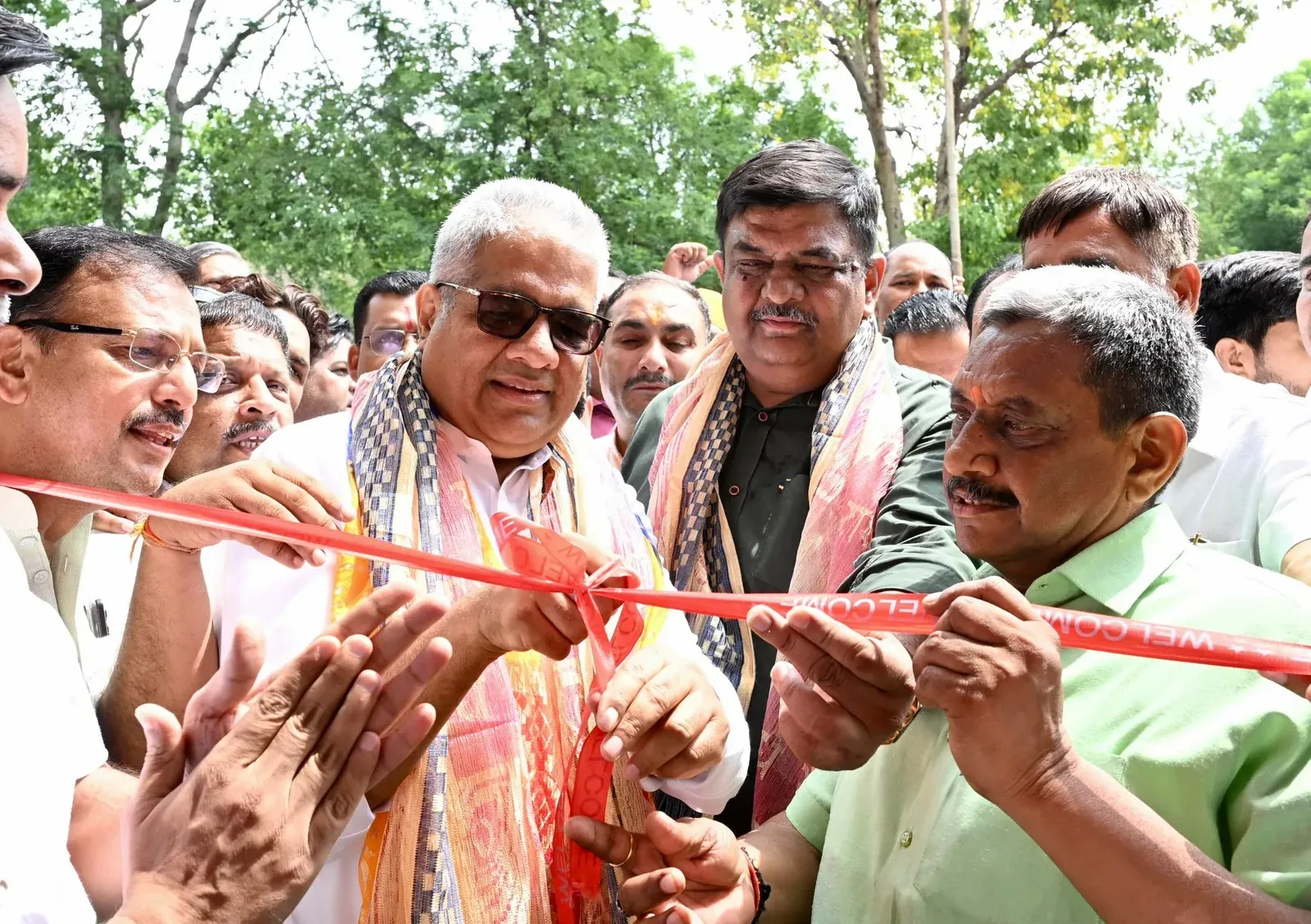 Bhupender Yadav inaugurates BJP's 12-year governance exhibition in Alwar