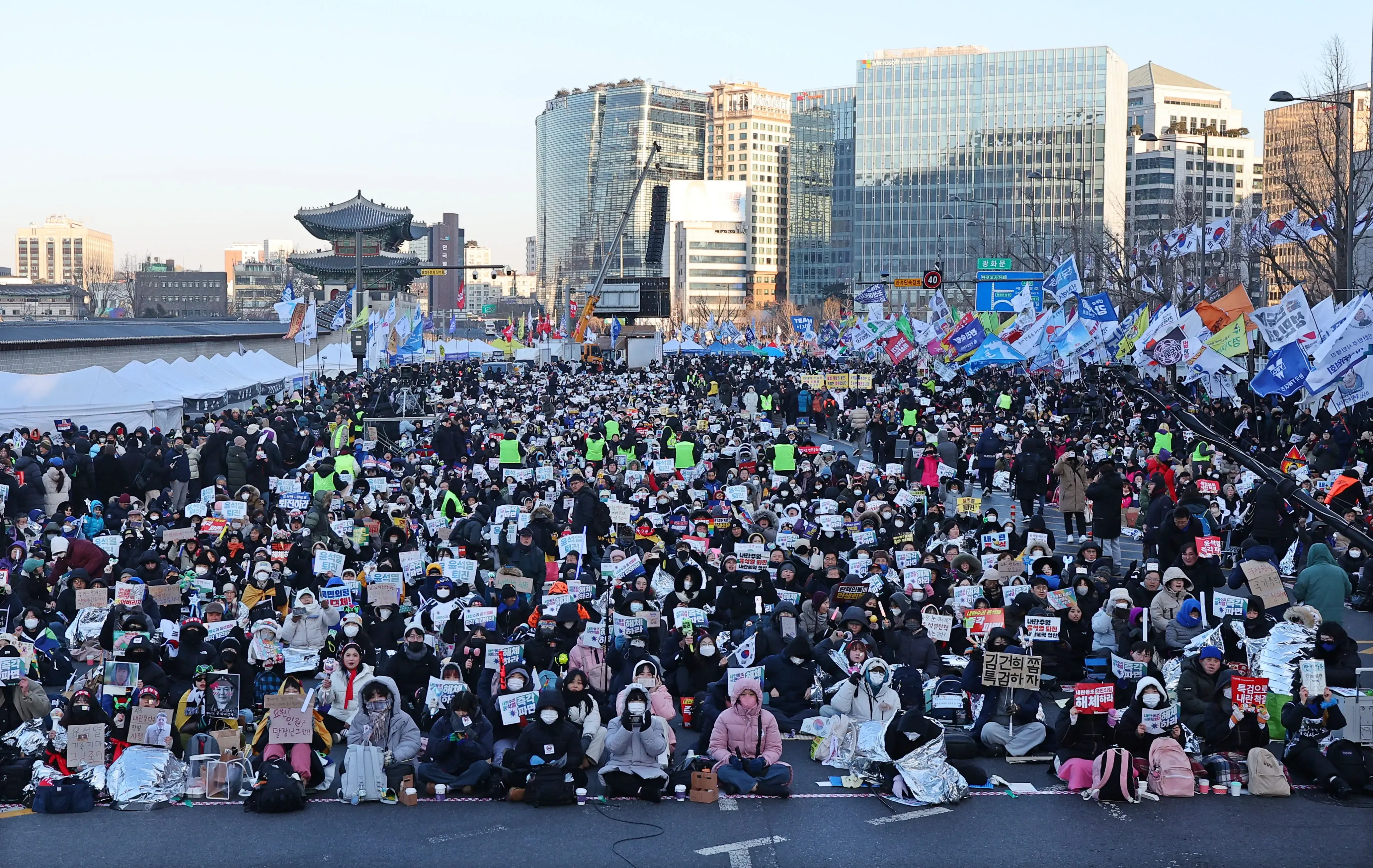 Massive Protests Erupt Across South Korea Regarding Yoon's Impeachment