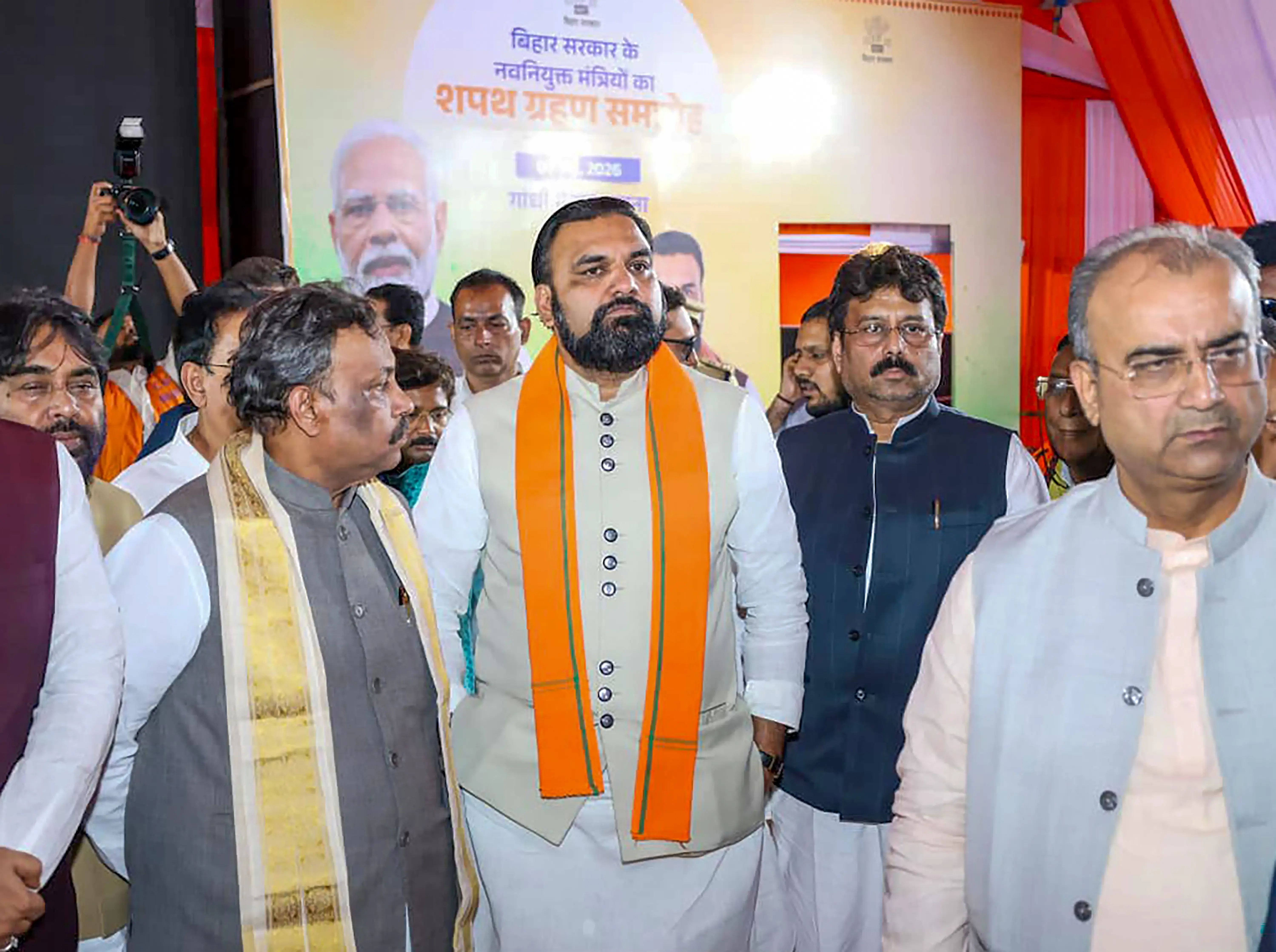 Bihar Cabinet expansion at Gandhi Maidan: PM Modi, Amit Shah in Patna