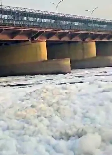 क्या बिहार चुनाव के बाद यमुना में फिर से झाग लौट आया है? 'आप' ने उठाए सवाल