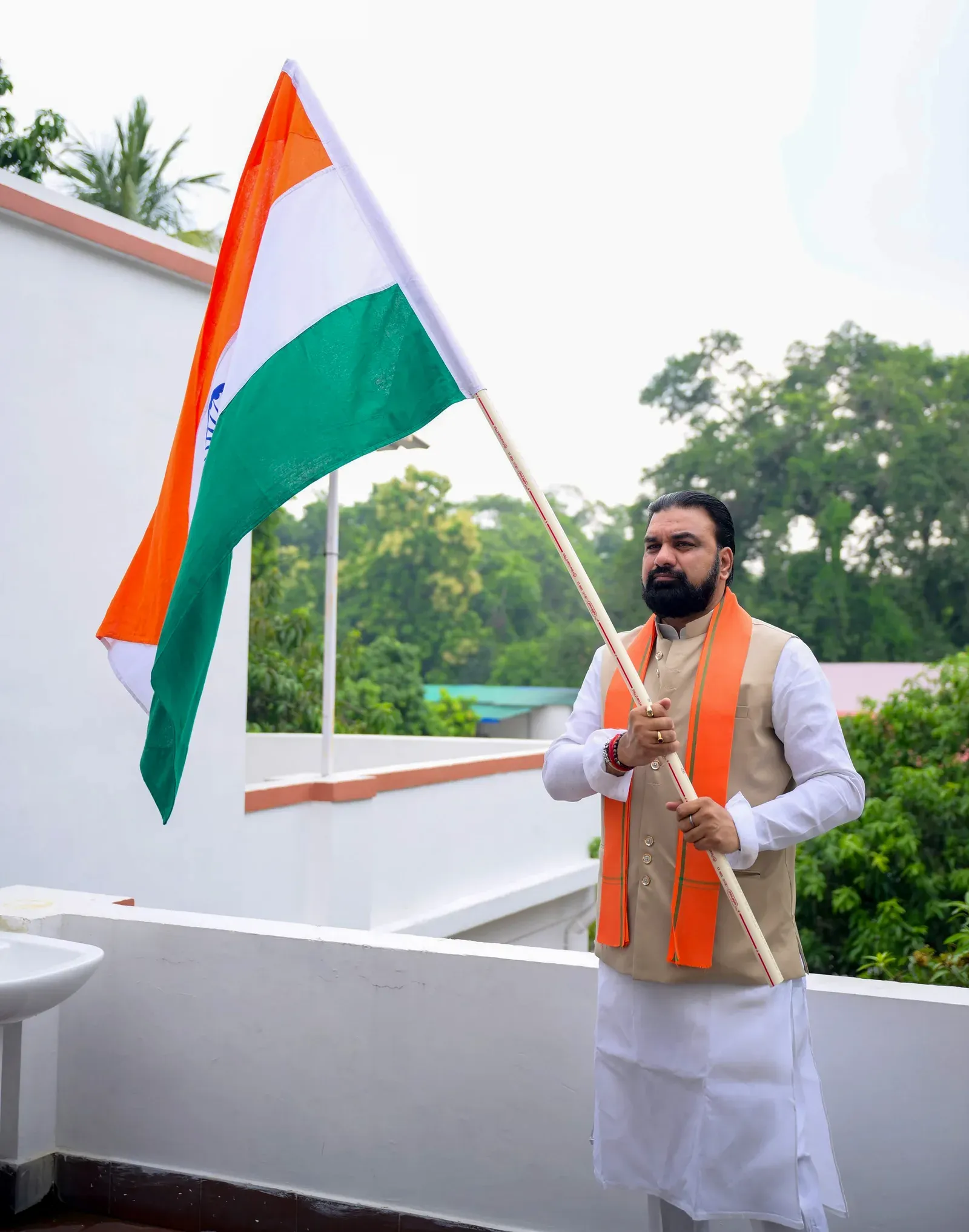 Bihar CM Samrat Choudhary leads Tiranga Yatra in Munger's Haveli Kharagpur