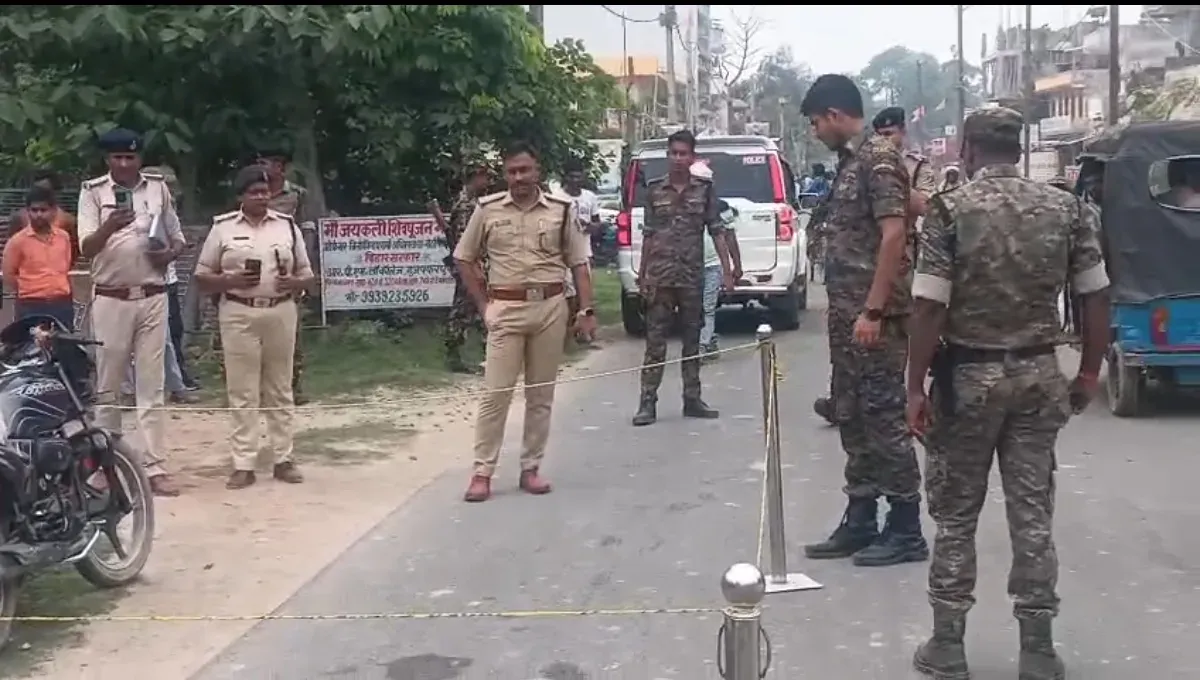 मुजफ्फरपुर में जमीन कारोबारी प्रभात मिश्रा की दिनदहाड़े गोली मारकर हत्या, 5 बदमाश फरार