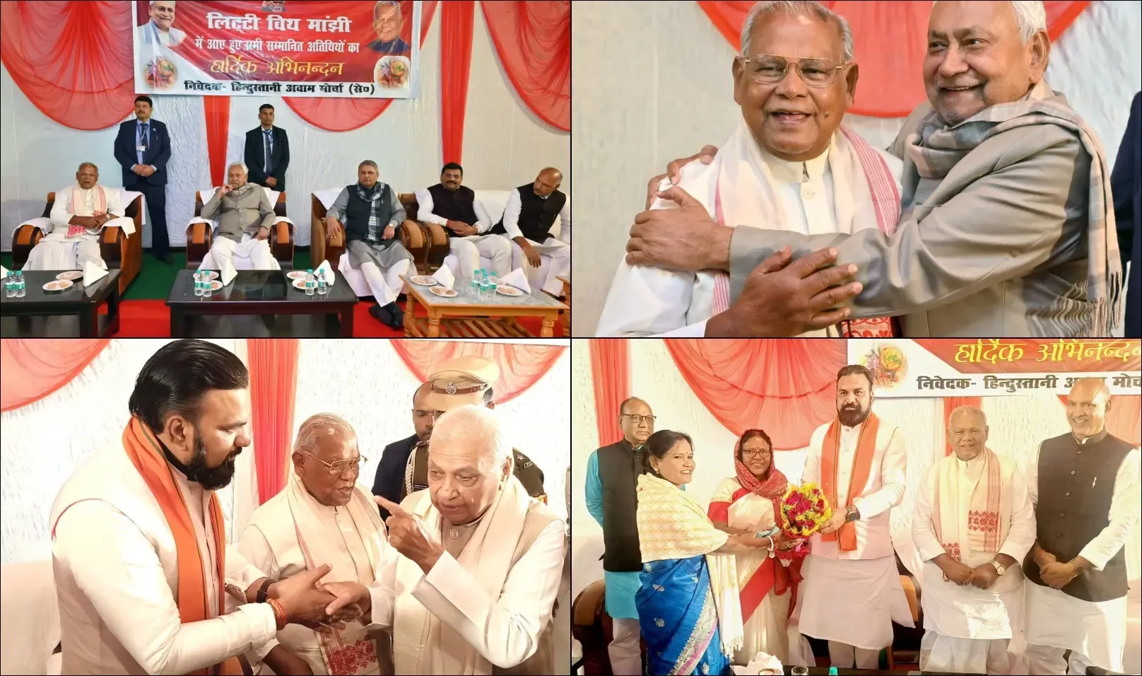 Bihar: NDA Leaders Gather at Jitan Ram Manjhi’s ‘Litti Chokha’ Celebration