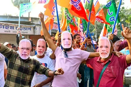 How did NDA secure 6 out of 7 seats in Vaishali?