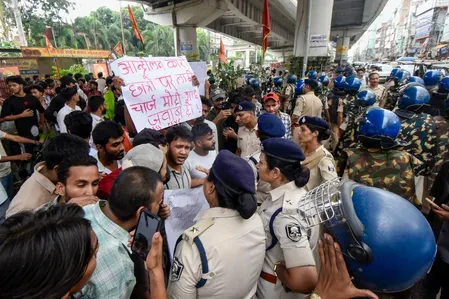 NEET paper leak protest: Thousands march in Munger, demand minister's resignation