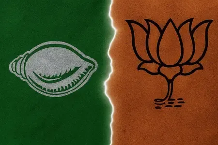 What sparked the war of words between BJD and BJP after former MLA's arrest in a murder case?