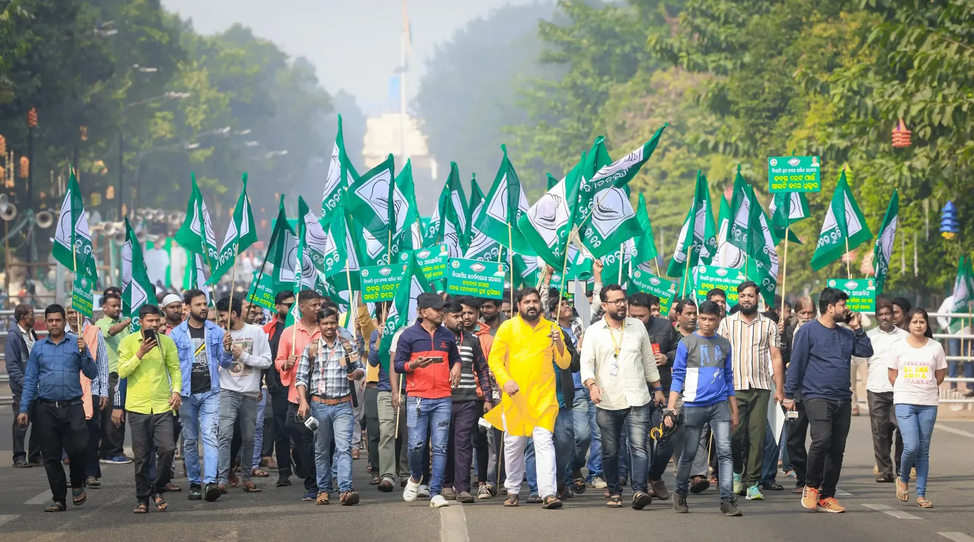 BJD Organizes Major Demonstration Against Rising Prices