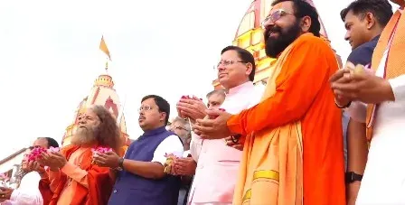 BJP chief Nitin Nabin, CM Dhami join Ganga Aarti in Rishikesh