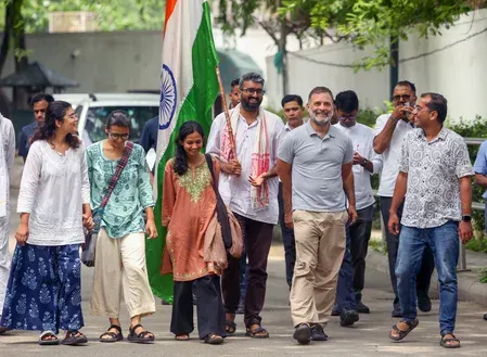 Rahul Gandhi demands accountability over NEET protest police action, BJP hits back