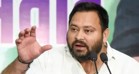BJP criticises Tejashwi Yadav over controversial song during his election campaign