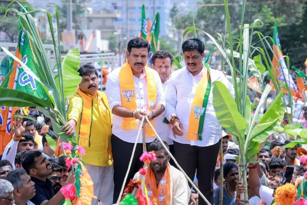 BJP Karnataka holds Seva Sankalpa Yatra in Kolar, targets Congress over farmer woes