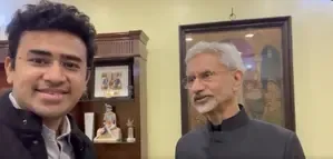 BJP MP Tejasvi Surya Expresses Gratitude to EAM Jaishankar for US Consulate in Bengaluru