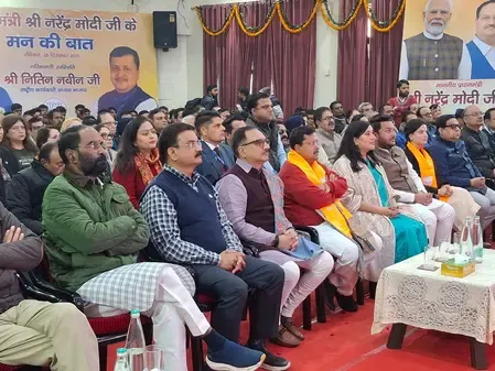 What Did BJP National Working President Nitin Nabin Discuss During 'Mann Ki Baat' with Delhi Leaders?