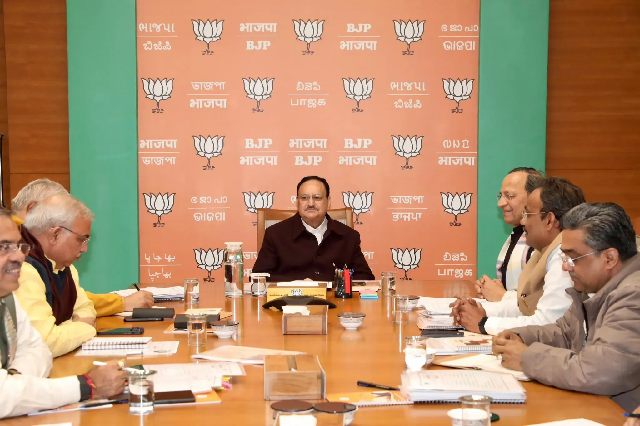 BJP President J.P. Nadda Leads General Secretary Meeting in Delhi