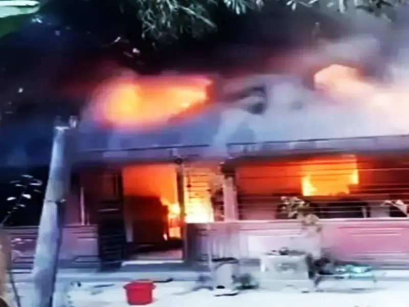 Did BJP Highlight Video of Burning Hindu House in Bangladesh?