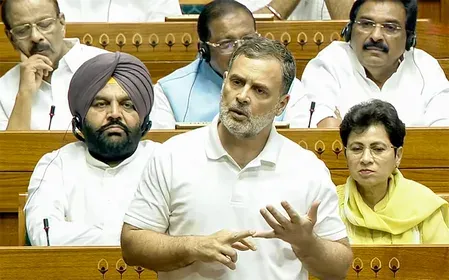 BJP fires back at Rahul Gandhi over RSS remarks in Parliament