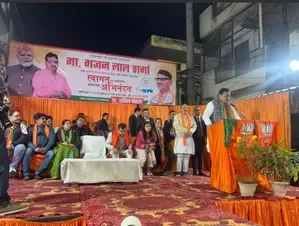 BJP Campaigners Rally in Delhi: Rajasthan CM Critiques AAP Over Drowning Incidents