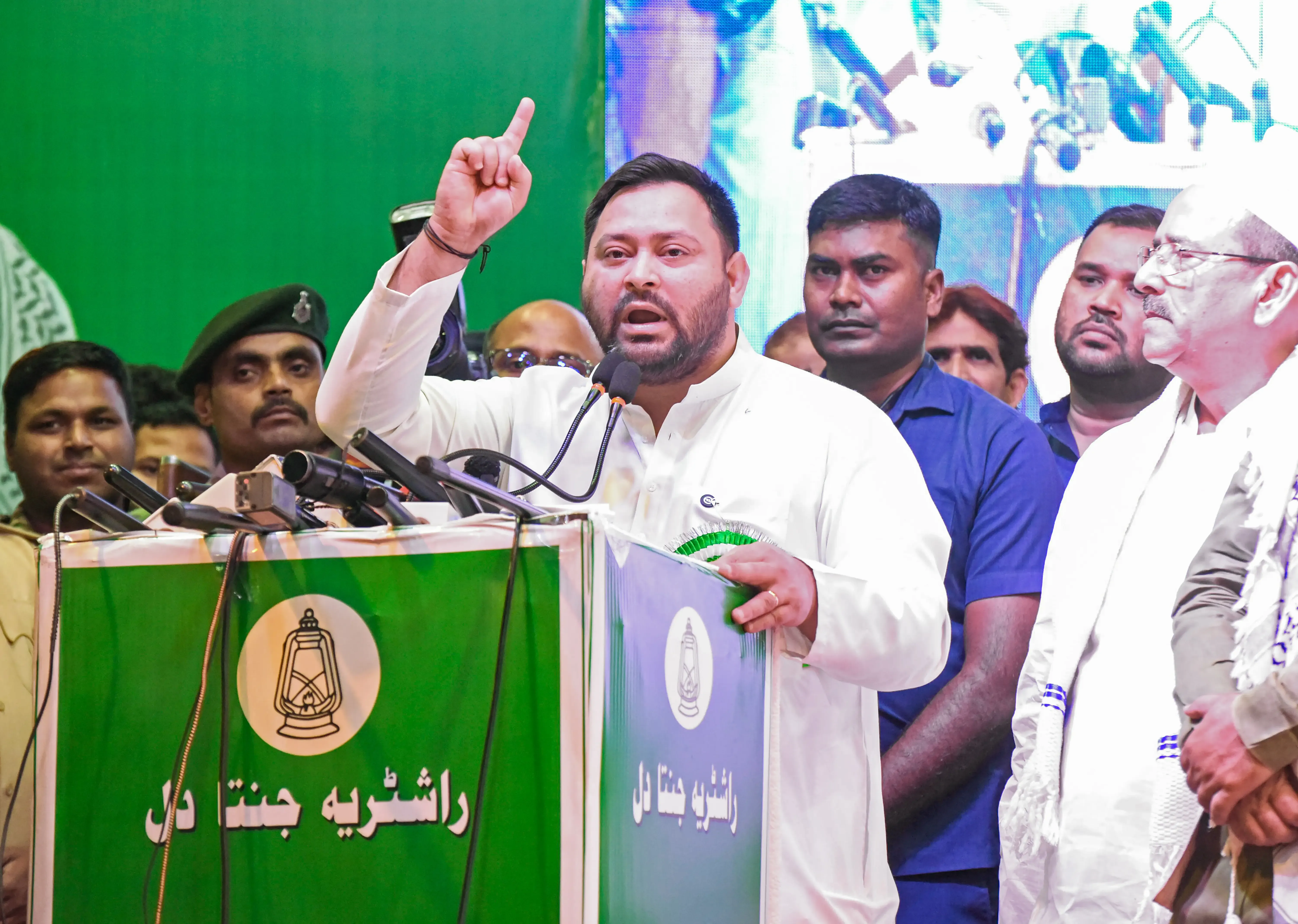Tejashwi Yadav Accuses BJP of Pushing RSS Agenda Over Constitutional Values