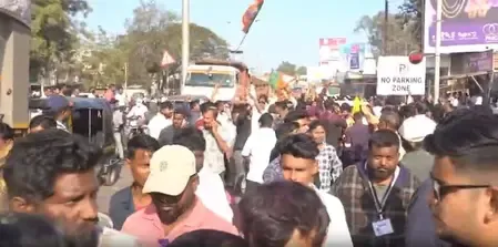 How did BJP secure the mayoral post in Chandrapur?