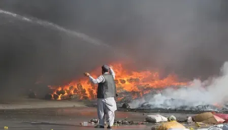Devastating Blaze Destroys 43 Shops in Badakhshan, Afghanistan