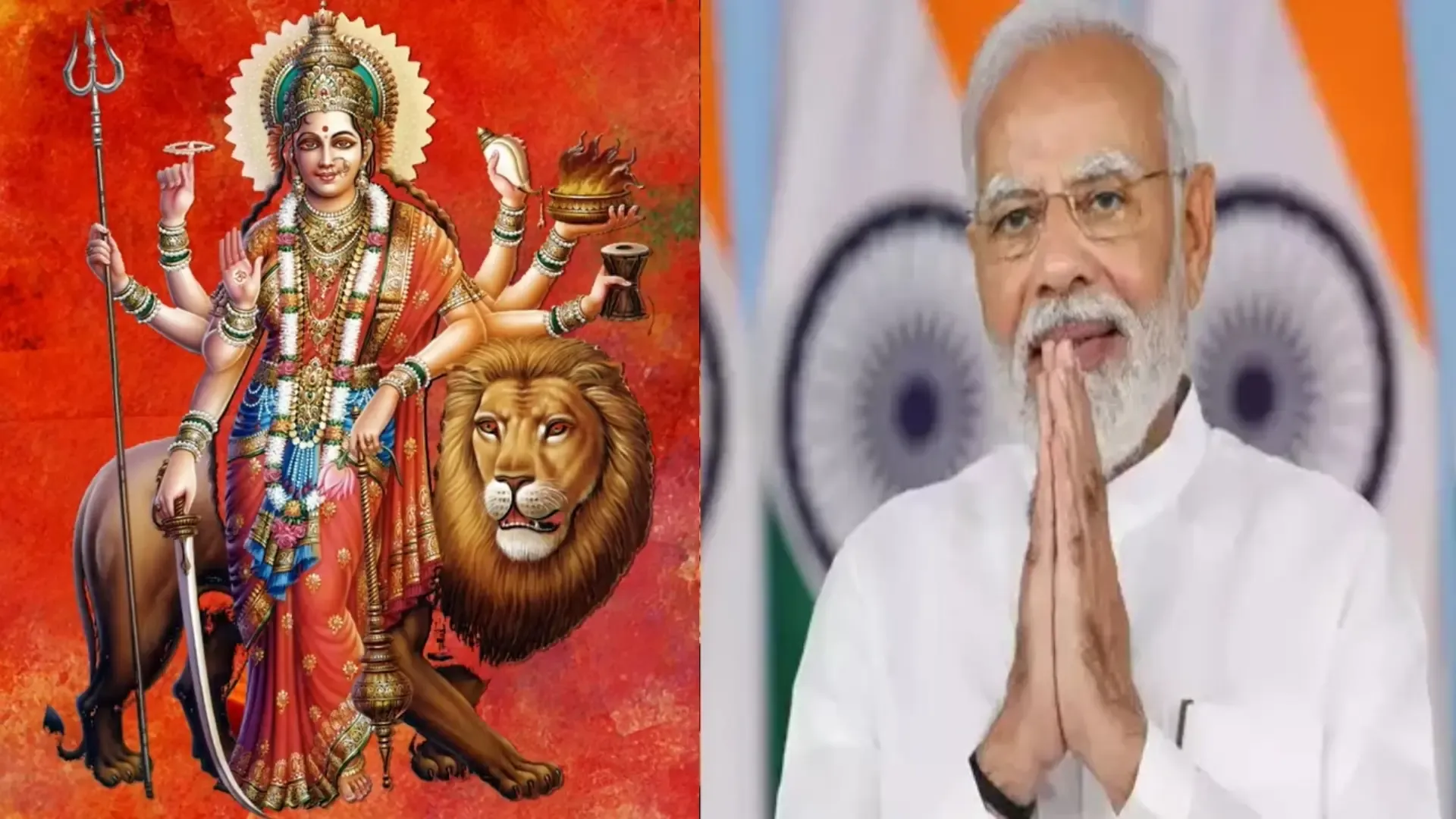 Devotees Embrace Joy and Serenity: PM Modi Celebrates Navratri Day 2