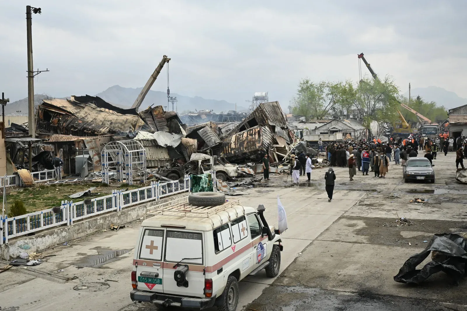 Afghan victims of Italy fire attack return home after two months