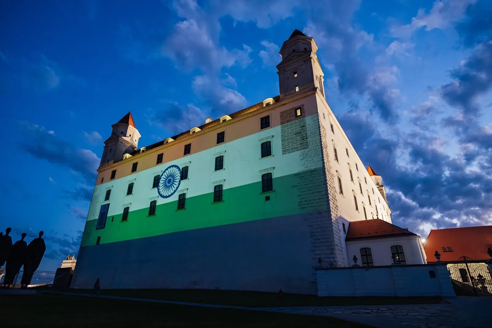 Bratislava Castle lit in Tricolour as Modi makes historic first visit to Slovakia
