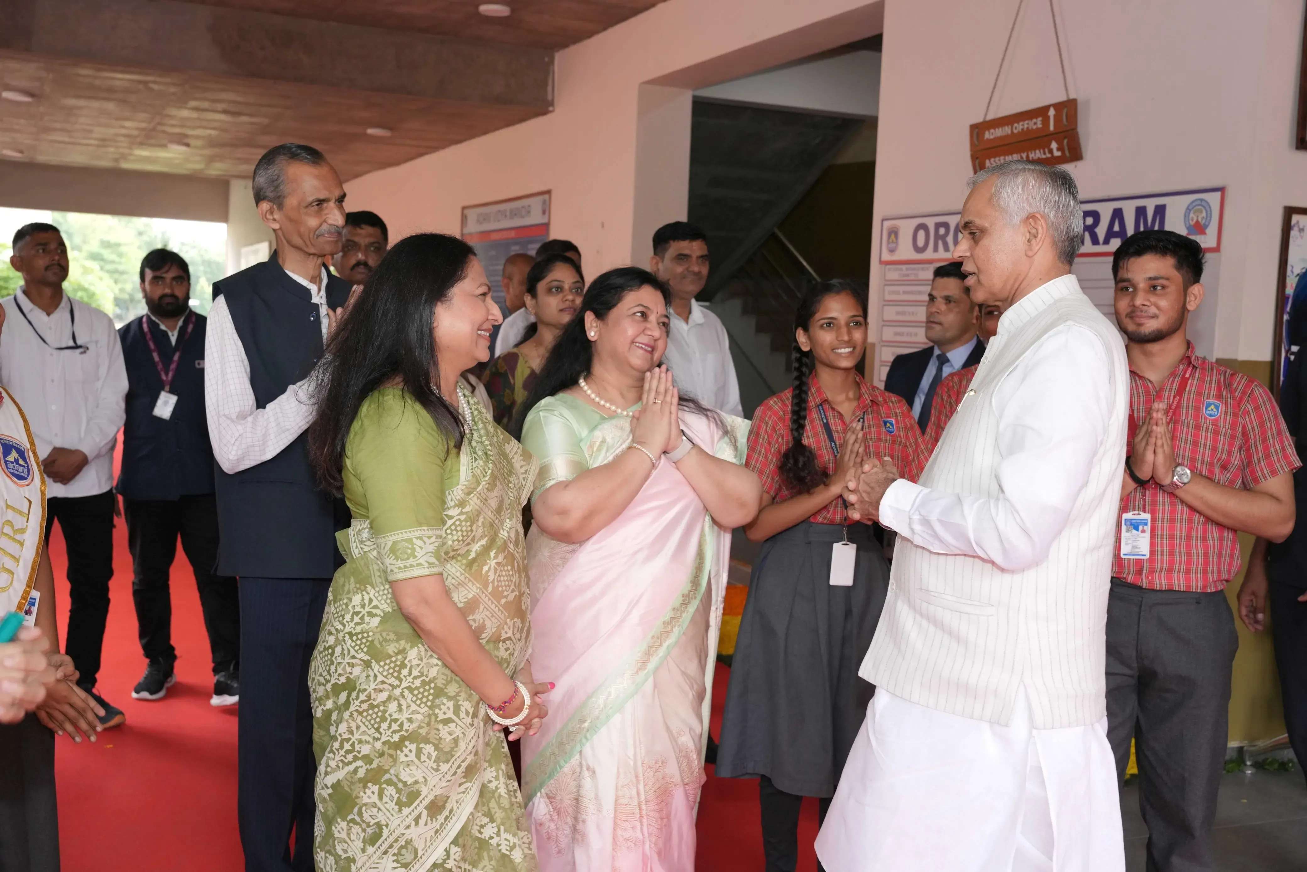 How Can Hard Work Break Barriers? Gujarat Governor Inspires Students at Adani Vidya Mandir