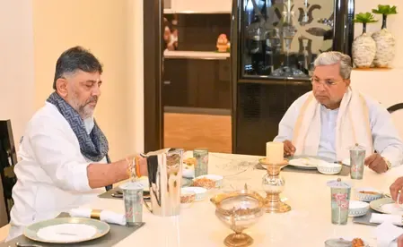 Is Breakfast Politics Heating Up in K'taka with CM Siddaramaiah Visiting Dy CM Shivakumar?