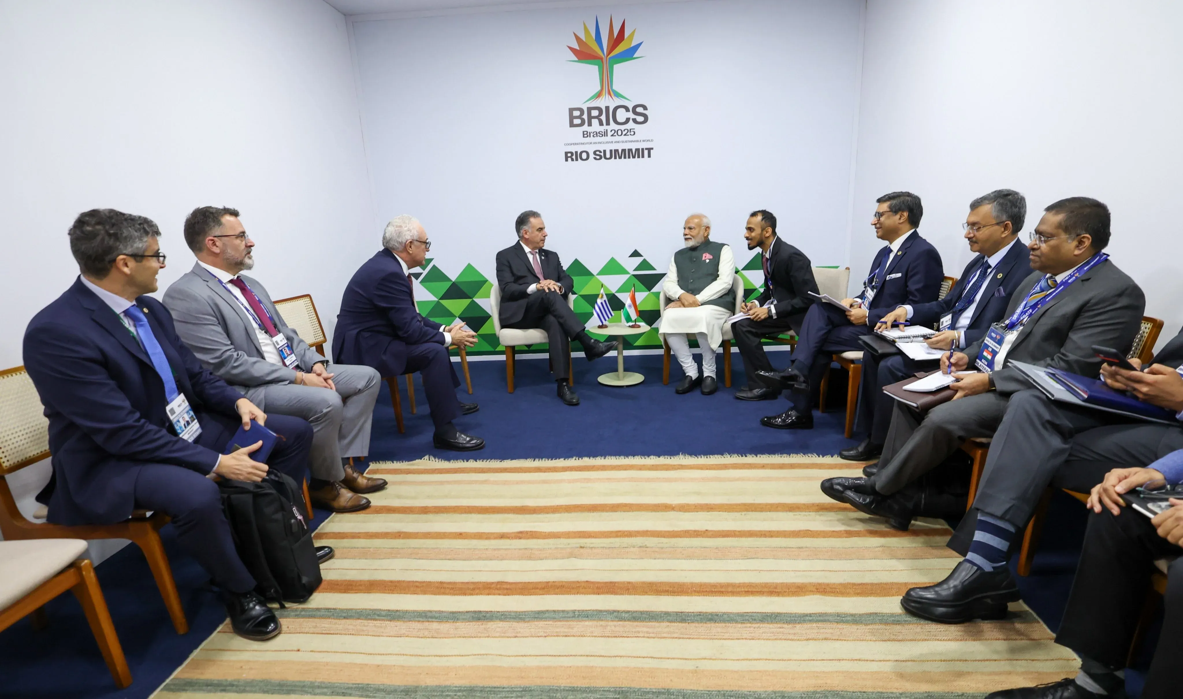 Did PM Modi Meet Uruguayan President at the BRICS Summit?