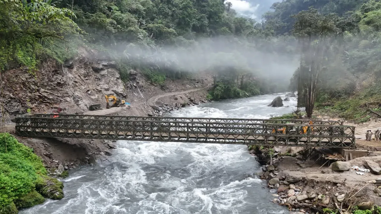 BRO completes 180-foot Bailey Bridge in Arunachal's Kurung Kumey to boost LAC links