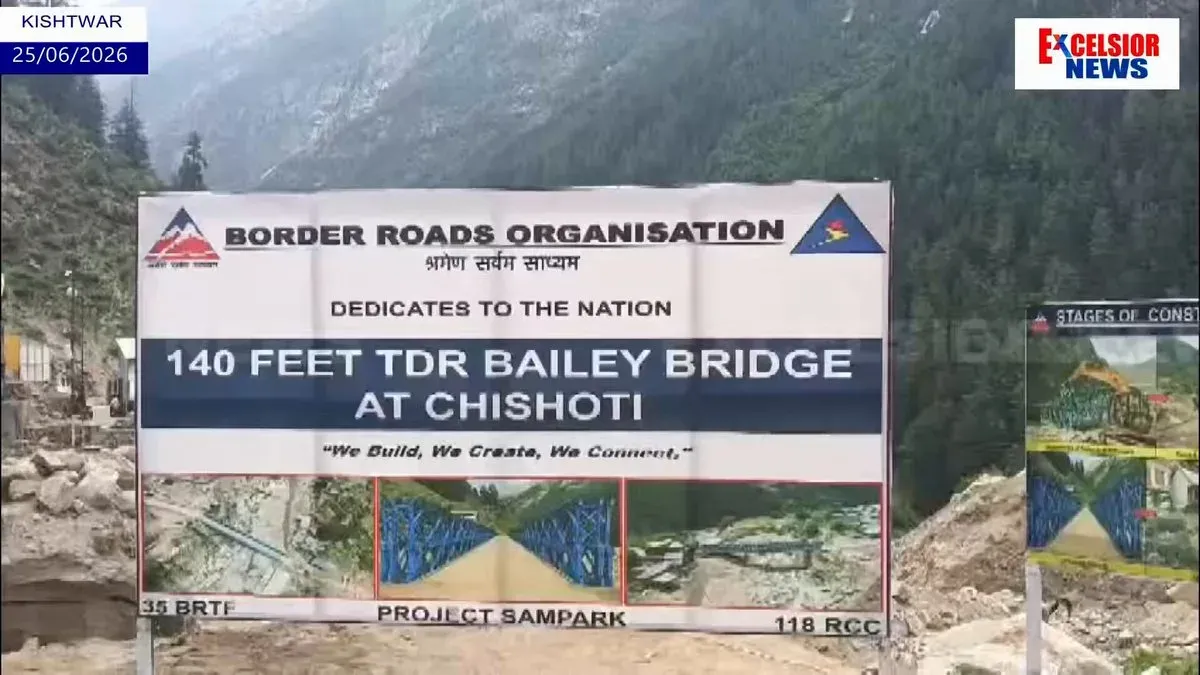 BRO Restores Chisoti Bailey Bridge for Machhail Mata Yatra