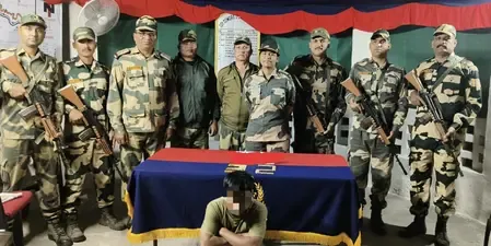 Did BSF Capture a Smuggler with Gold Worth Over Rs 5.47 Crore at the India-Bangladesh Border?