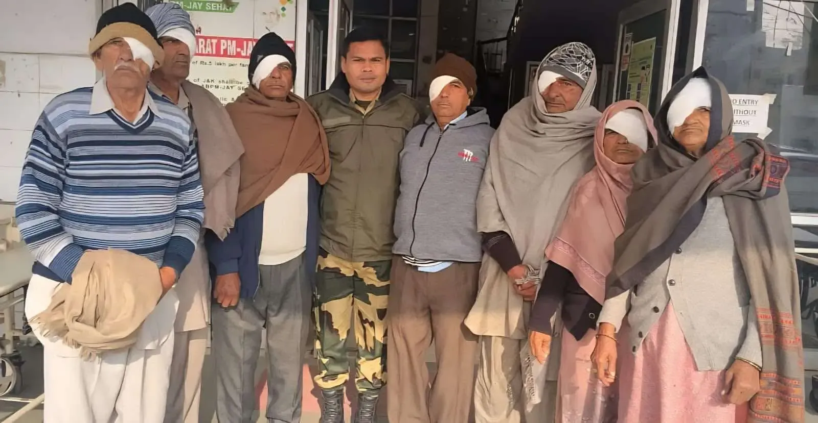 क्या बीएसएफ जम्मू ने बुजुर्ग मरीजों की मोतियाबिंद सर्जरी कराई?