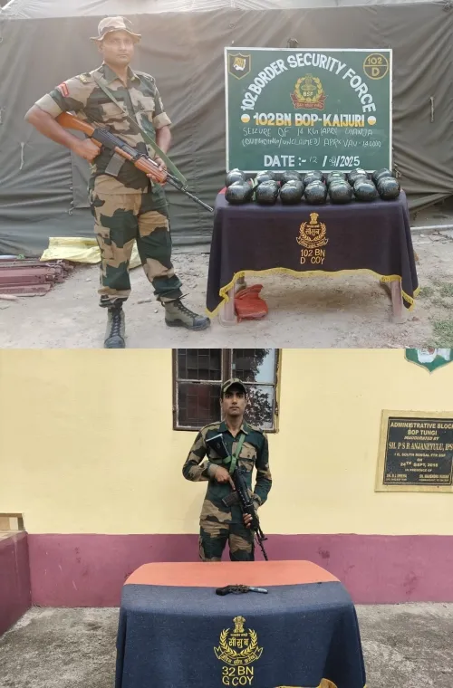BSF Intercepts Smuggling of Homemade Firearm and Ganja at India-Bangladesh Border