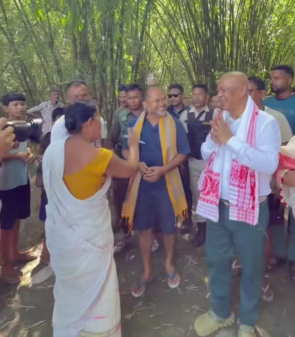 BTC Chief Hagrama Mohilary leads 104-member relief team to flood-hit Sivasagar