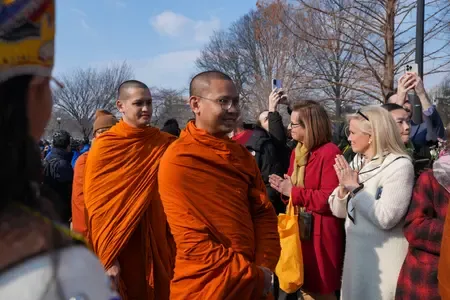 Did Buddhist Monks Complete a 2,300-Mile Peace Walk to Washington?