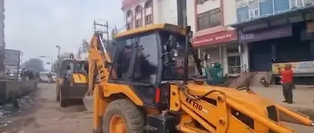What is the bulldozer action in Rajasthan's Chomu after the stone-pelting incident?
