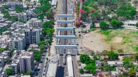 Mumbai-Ahmedabad Bullet Train: 5 portal beams launched over Ahmedabad-Vadodara line in 22 days