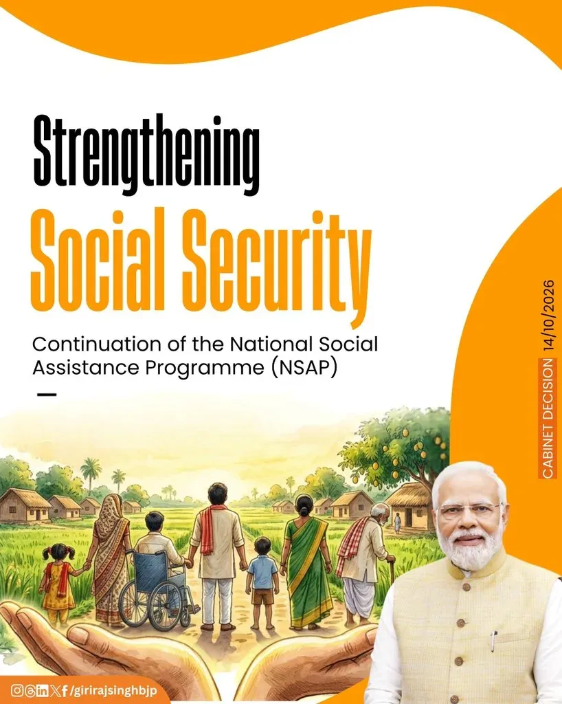 Cabinet Clears NSAP Extension Worth ₹53,428 Cr for 3.2 Cr Beneficiaries