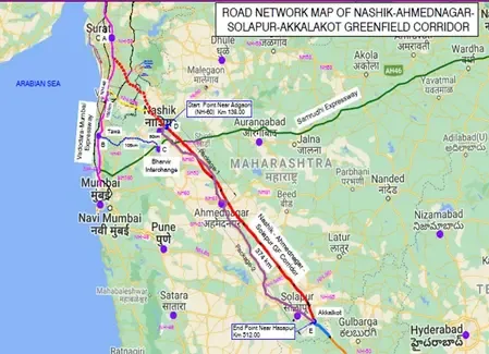 Has the Cabinet Approved a ₹19,142 Crore Project for the New 6-Lane Nashik-Akkalkot Highway?