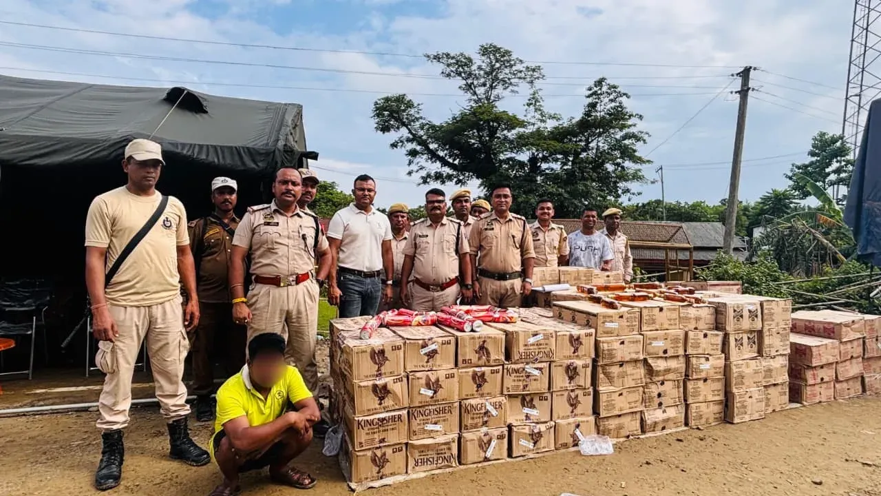 Cachar Police, Excise Dept seize 232 cartons of illegal liquor