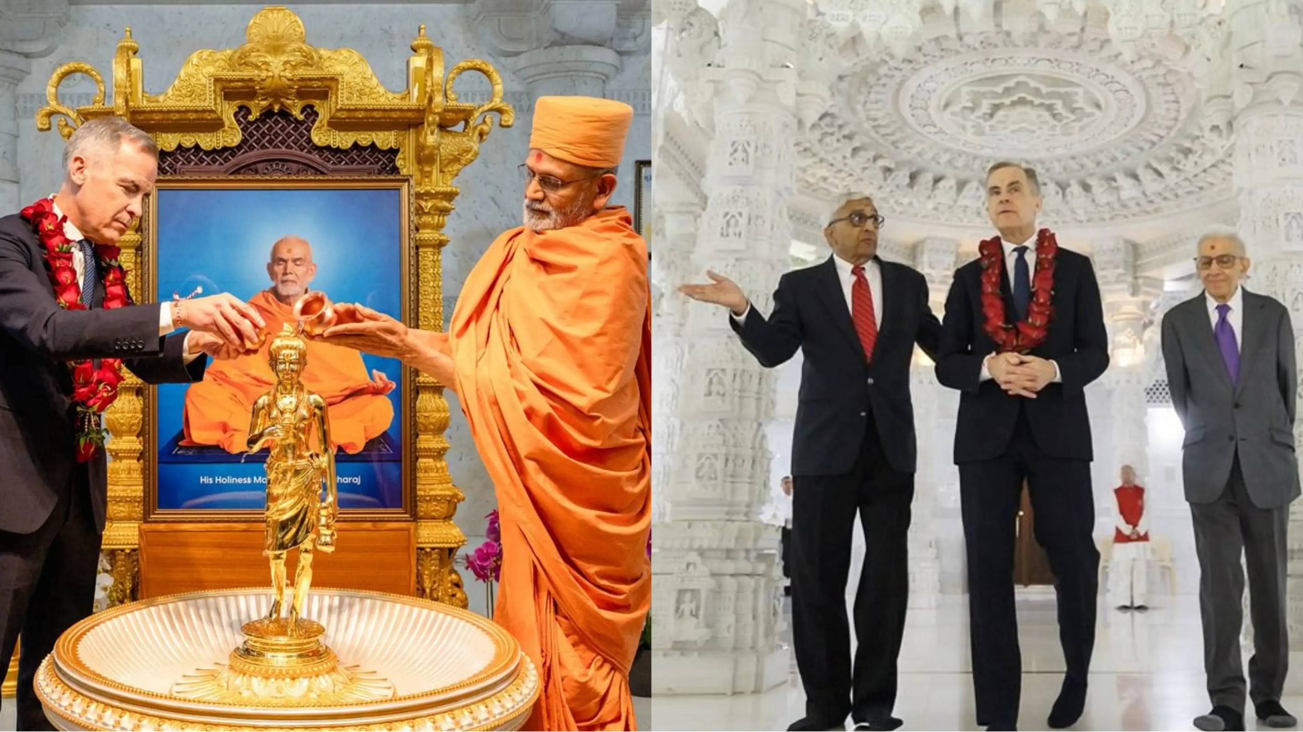 Canadian Prime Minister Mark Carney's Visit to BAPS Swaminarayan Mandir in Toronto