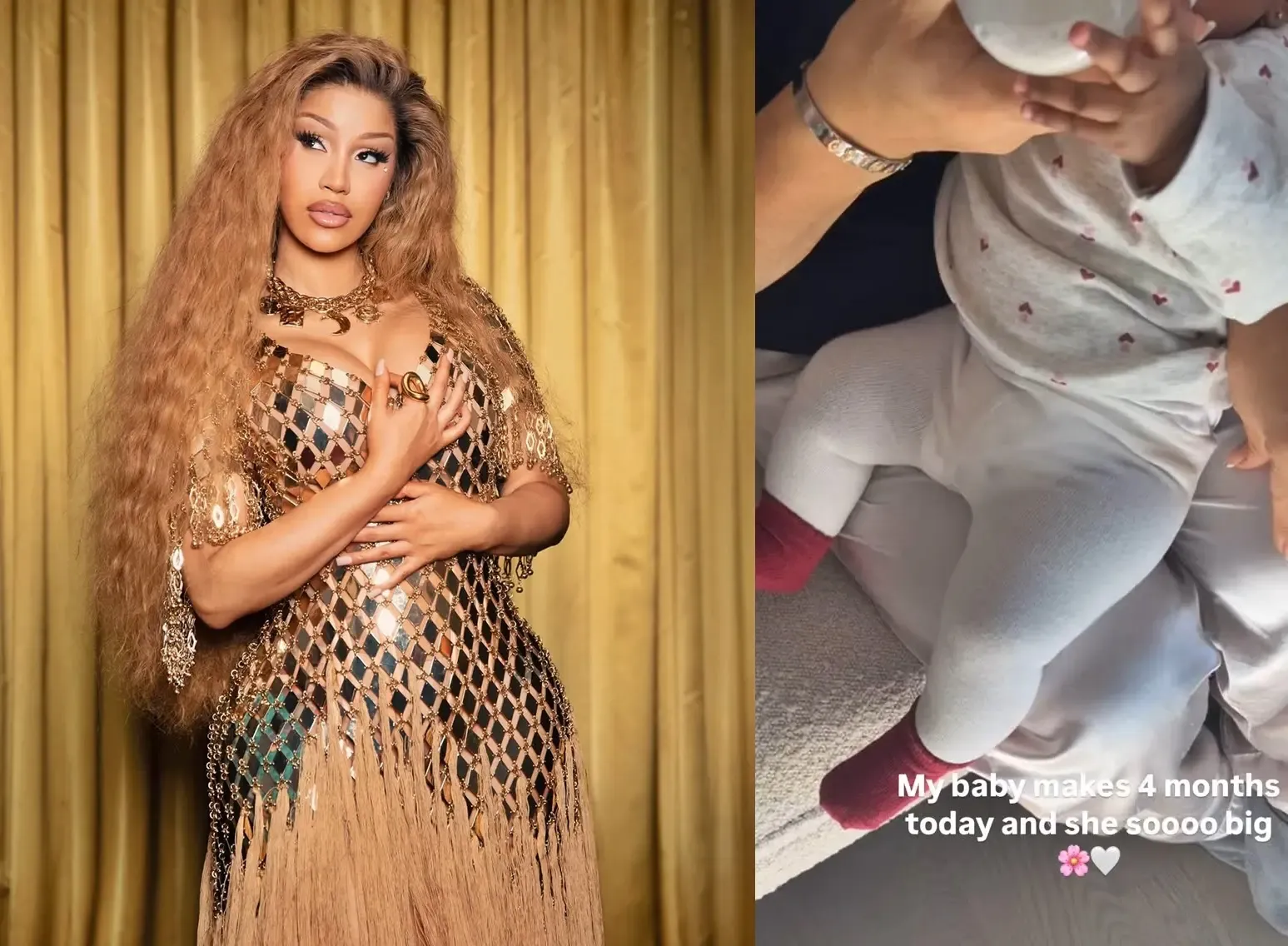 Cardi B Celebrates 4-Month Milestone of Her Daughter with Heartwarming Video